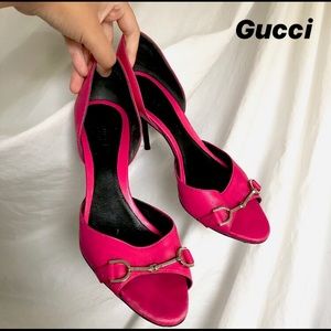 Authentic Hot Pink Gucci Heels 7